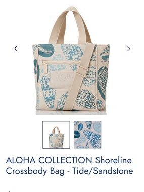 ALOHA Collection Shoreline Tote in Tide Blue & Sandstone